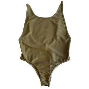 Forever 21 Ribbed Cami Bodysuit Size Small